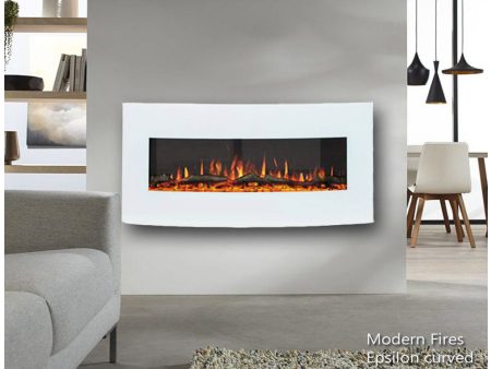 modern fires Epsilon curved wit