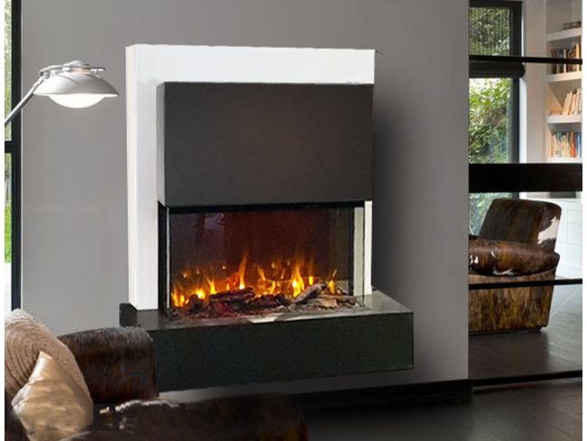 modern fires Villa 3 zijdige haard